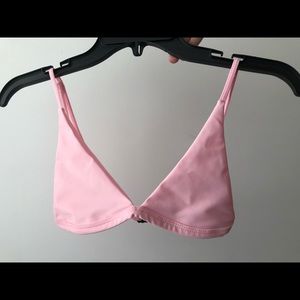 pink bikini top